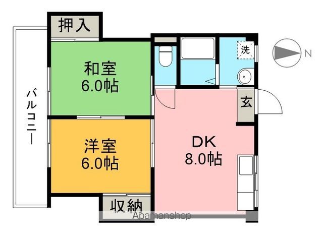マノワール杉井流 132号室 間取り