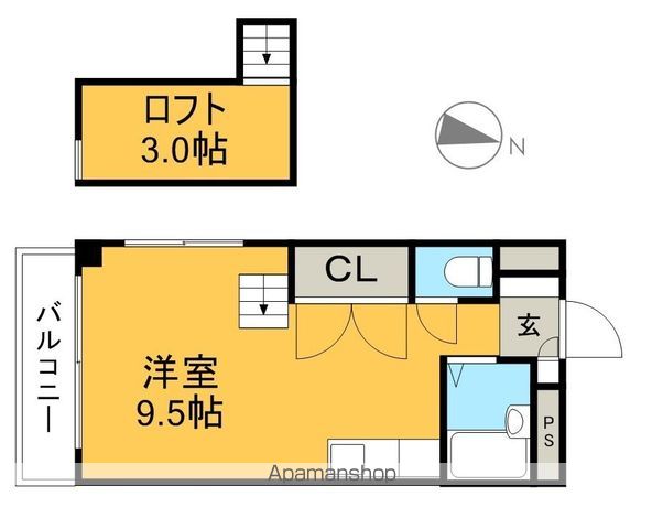 フェンネルハイツ 501号室 間取り