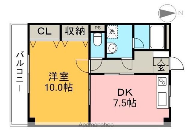 ラティス南竹島 302号室 間取り