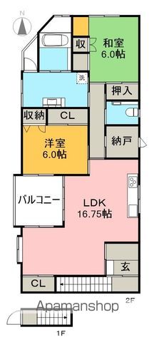 新本町タウンハウス 2号室 間取り