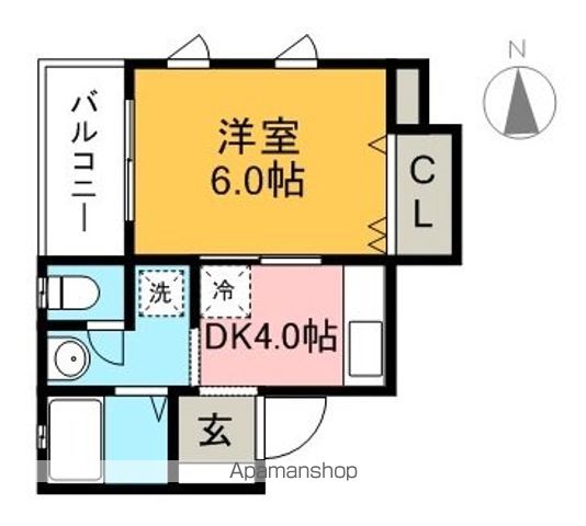 ネオクレメント 503号室 間取り