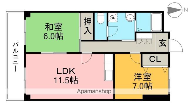 ビラ・プリンチペⅠ 206号室 間取り