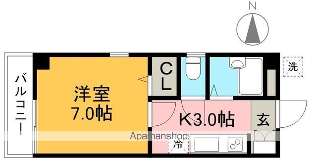 コーポみのり 202号室 間取り