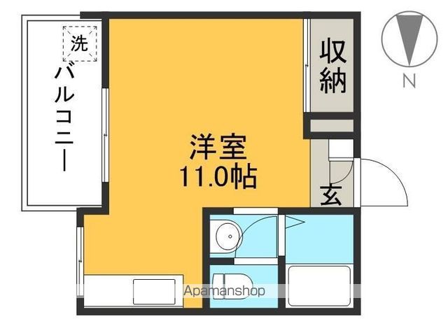 サラーレ新町 203号室 間取り