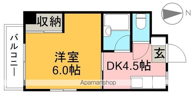 ハイツ森本 303号室 間取り