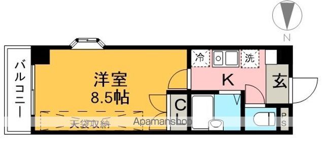 セブンシーズ永国寺 706号室 間取り