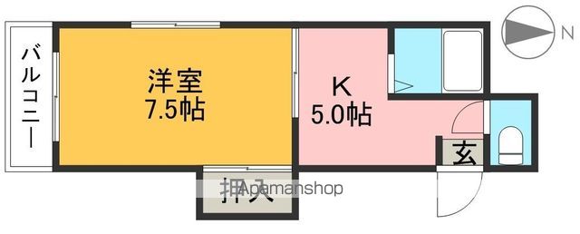 ハピィハイツ百石 201号室 間取り
