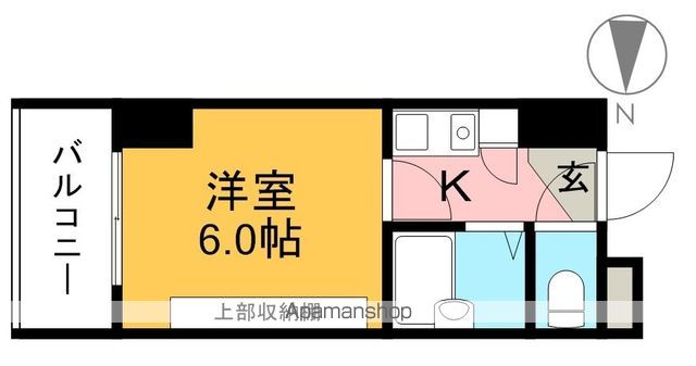 セブンシーズ入明アネックス 403号室 間取り