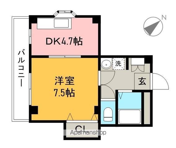 ノワール愛宕山 401号室 間取り