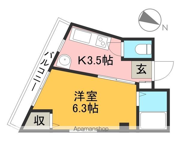 丸岡ビル 301号室 間取り