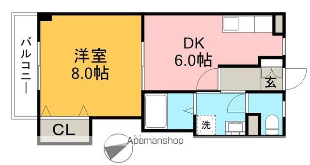 パールハイツ 207号室 間取り