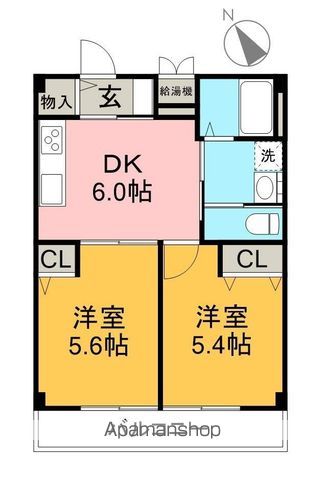 アリエッタ　ヴェルデ 203号室 間取り