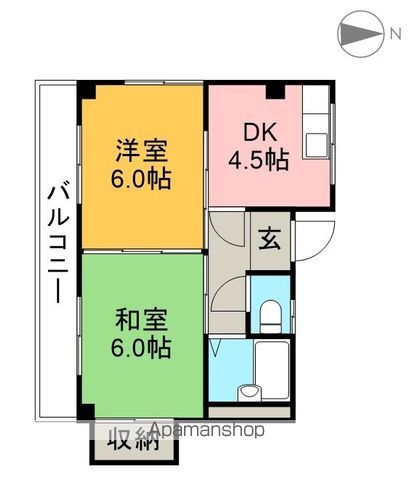 ハイツＹＯ坂本 302号室 間取り