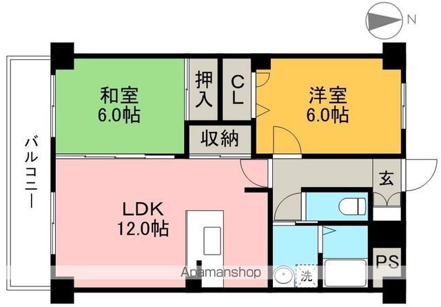 トゥジュール・ヴェール 304号室 間取り