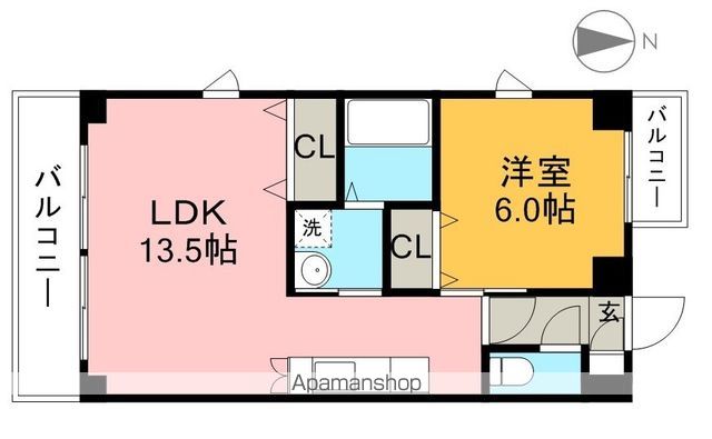 ＣＨＡＲＭＡＮＴ（シャルマン） 401号室 間取り