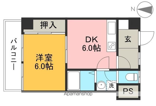 住友ハイツ 703号室 間取り