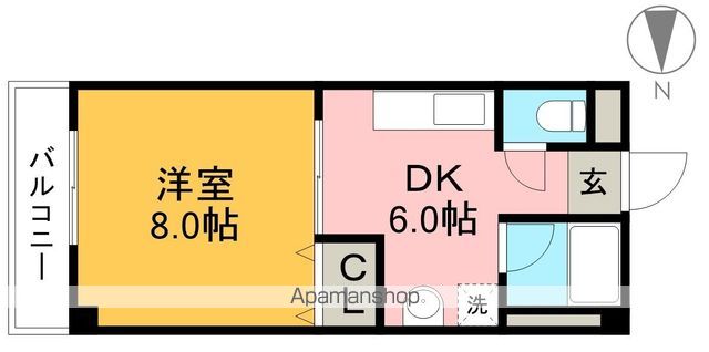 ソワール西秦Ⅰ 403号室 間取り