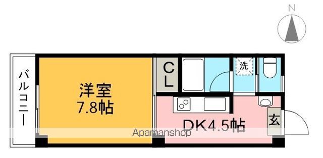 Ｂｅｎｅｆｉｔ　ＨＡＲＩＭＡＹＡ 203号室 間取り