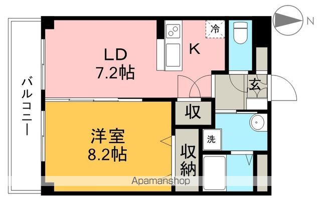 エピナール北久保 107号室 間取り