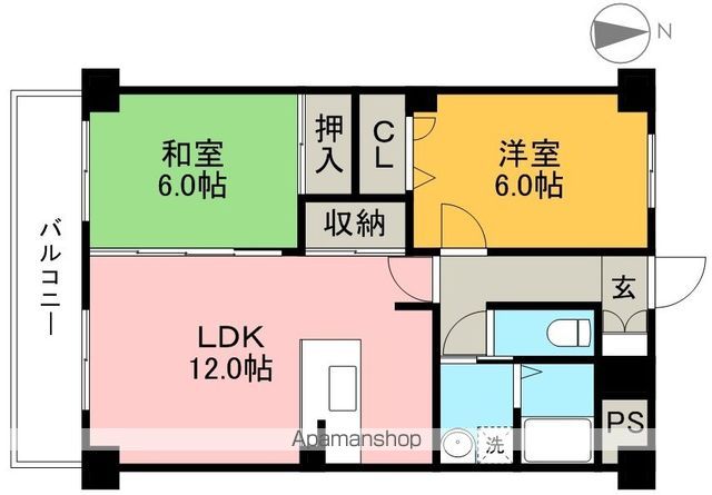 トゥジュール・ヴェール 204号室 間取り