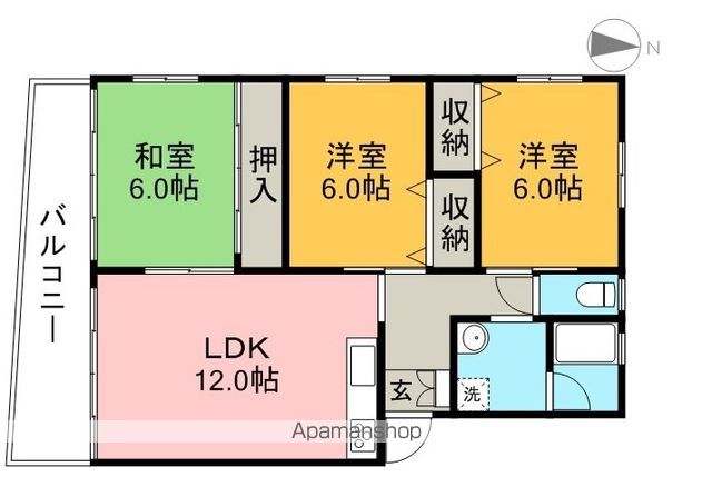 ヒポハウスⅡ 22号室 間取り