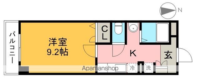 ドエル森の木 405号室 間取り