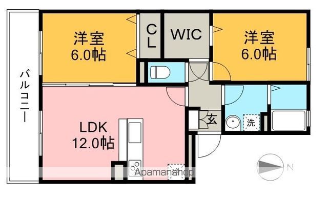 ビレッジ北久保　Ｂ棟 305号室 間取り