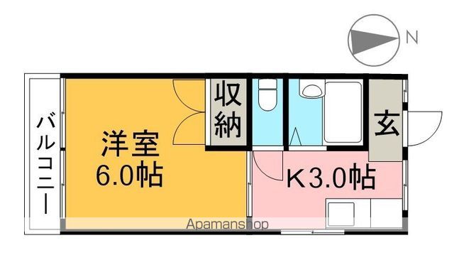 一宮ハイツ 301号室 間取り