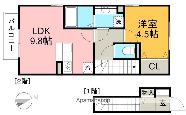 ベガ 203号室 間取り