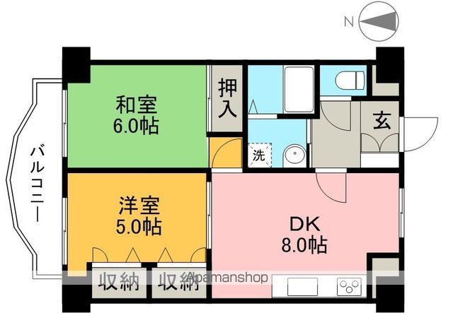 アルファガーデン本町 804号室 間取り