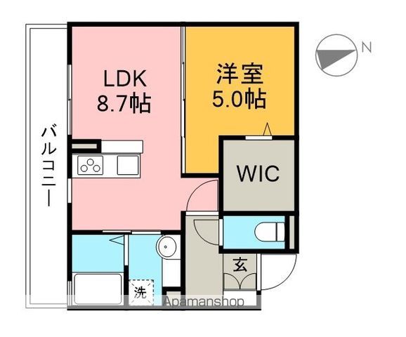アルカディア 103号室 間取り