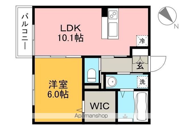 ホープ　Ａ棟 202号室 間取り