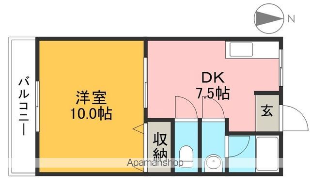 シルキーハイツ 302号室 間取り
