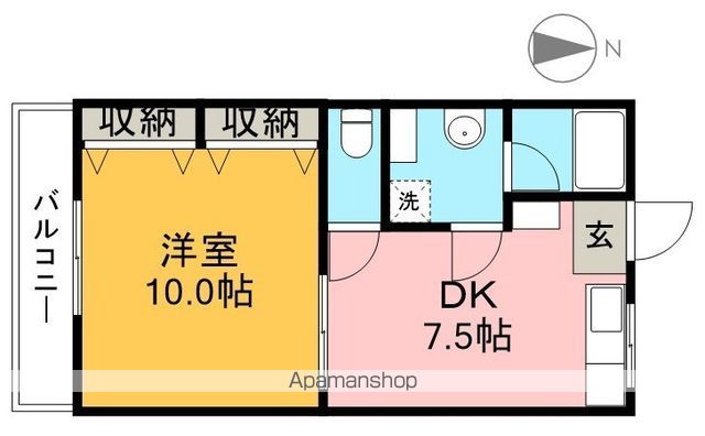 シルキーハイツ 302号室 間取り