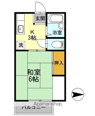 メゾン南万々 105号室 間取り