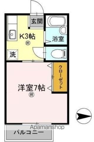 メゾン南万々 105号室 間取り