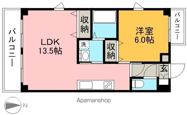 ＣＨＡＲＭＡＮＴ（シャルマン） 201号室 間取り