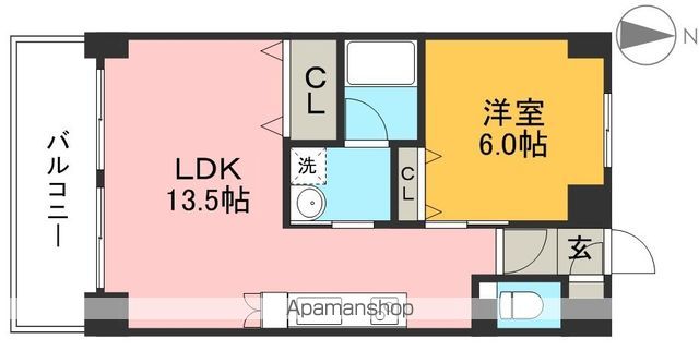 ＣＨＡＲＭＡＮＴ（シャルマン） 503号室 間取り