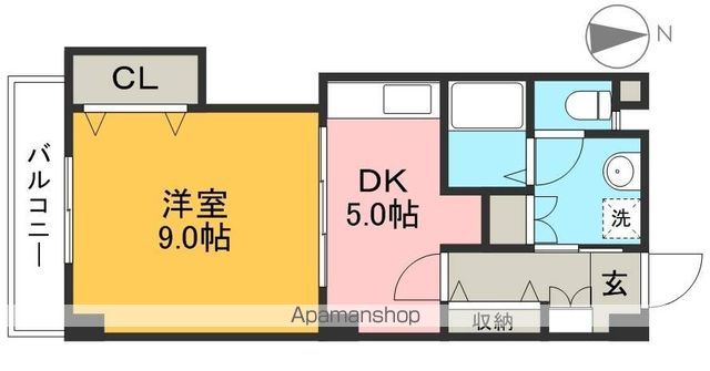 すばる 202号室 間取り