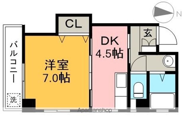 ネオクレメント 501号室 間取り