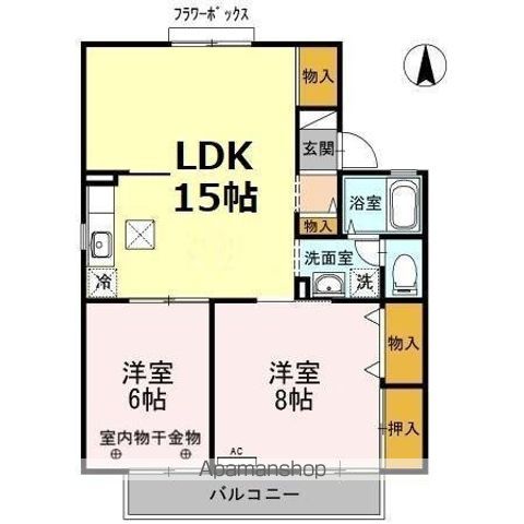 セジュール村田 102号室 間取り