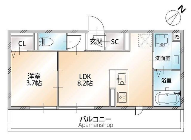 ホワイト　ヒル 302号室 間取り