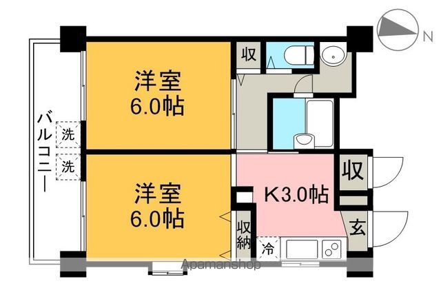 エリジアハイツ 202号室 間取り