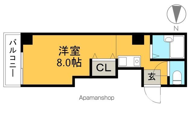リヴィエラ上町Ⅱ 204号室 間取り