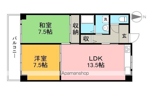 パークサイド高須Ⅱ 103号室 間取り