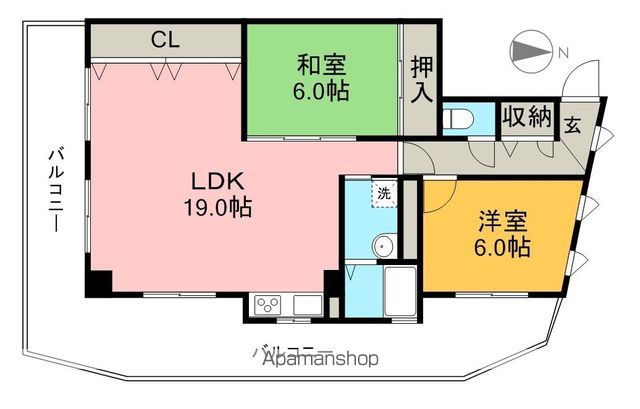 グランシェル 501号室 間取り