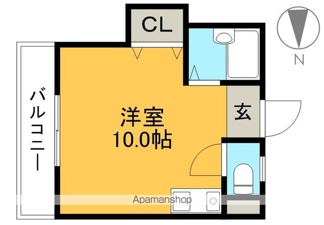 ハイツ六泉Ⅱ 402号室 間取り