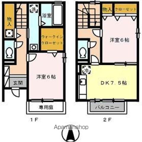 Ａｍｂｅｎｔｅ　Ｂｕｅｎｏ　Ｃ棟 103号室 間取り