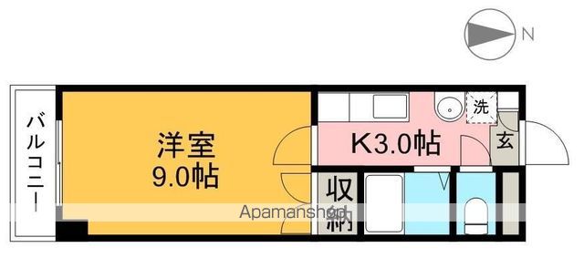 コーポオリエンタル 103号室 間取り