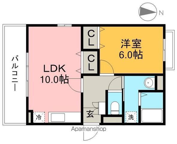 Ｓ－ＯＮＥ 302号室 間取り